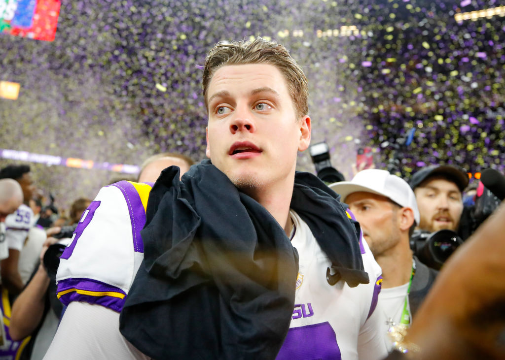 LSU Tigers quarterback Joe Burrow wins the college football playoffs