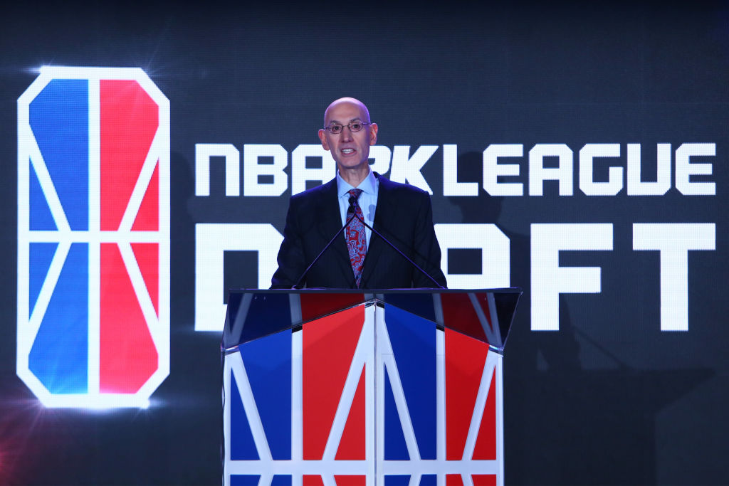 Commissioner Adam Silver announces the No. 1 overall NBA Draft pick
