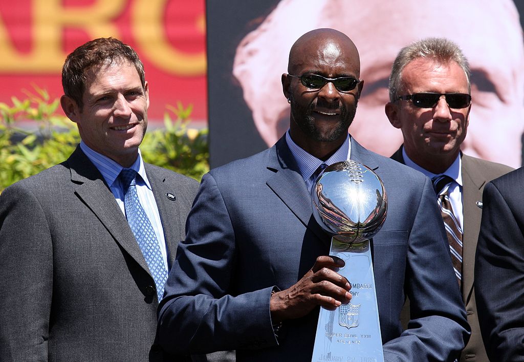 Joe Montana, Steve Young, and Jerry Rice helped the San Francisco 49ers win five Super Bowls.