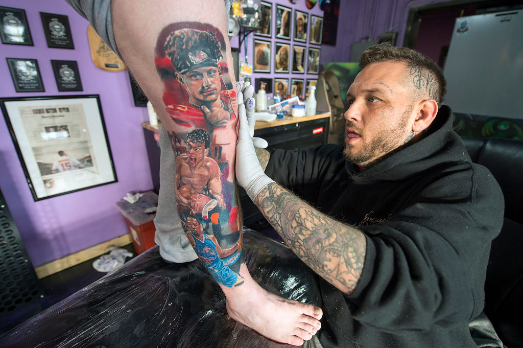 patrick mahomes leg tattooTikTok Search