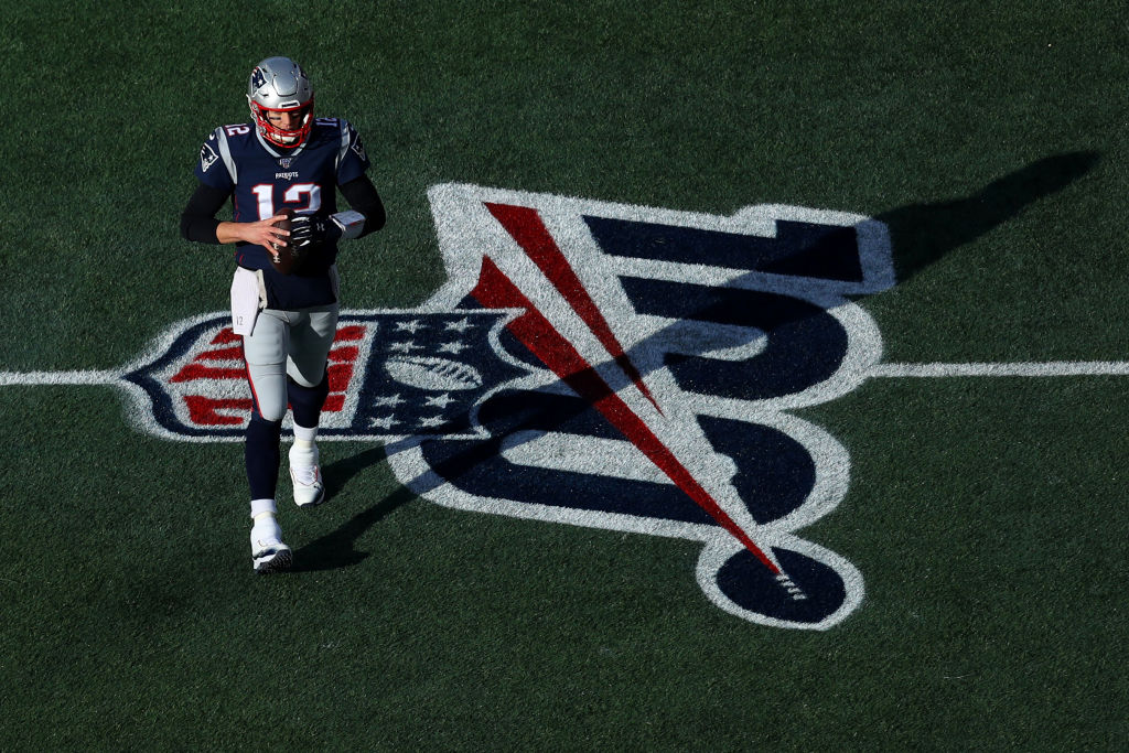 tom brady 100th anniversary jersey