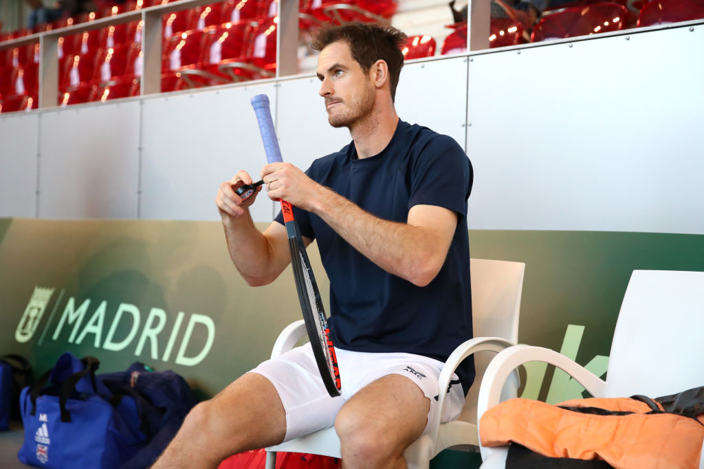 Andy Murray of Great Britain during the 2019 Davis Cup
