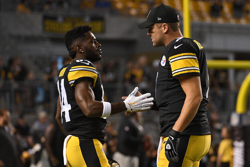 Former Steelers teammates Antonio Brown and Ben Roethlisberger