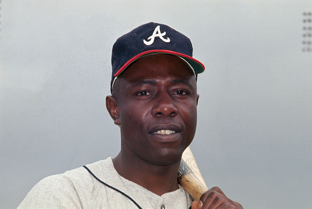 hank aaron braves hat