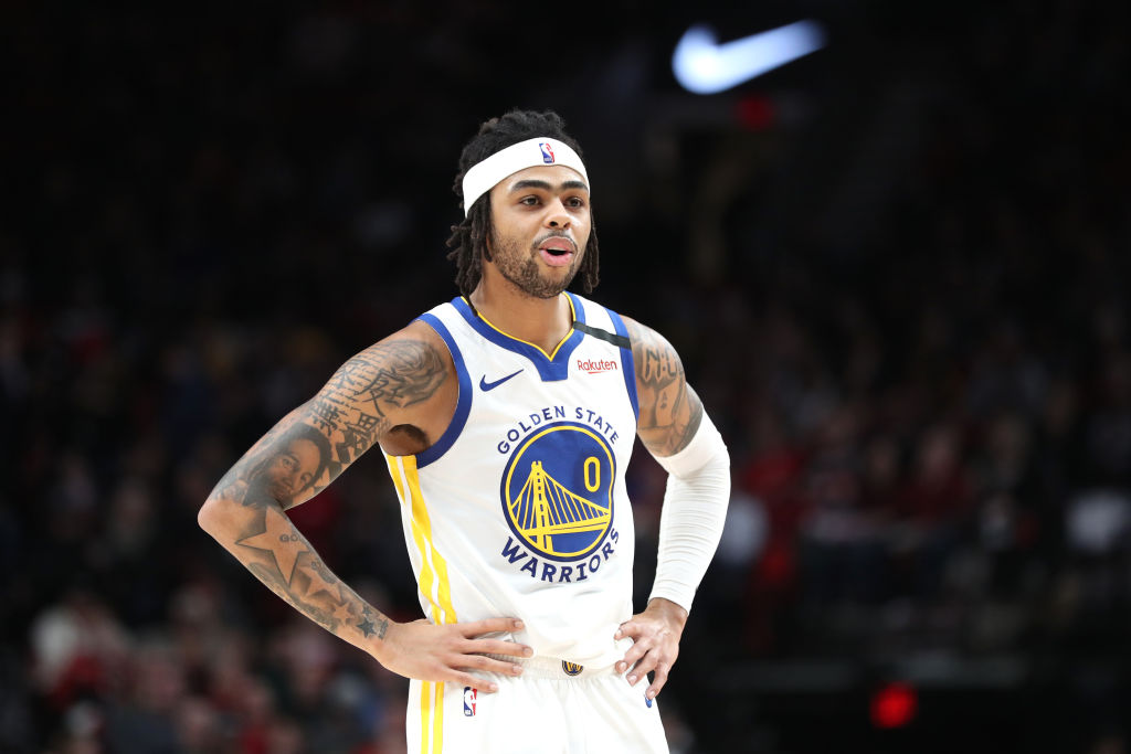 Warriors guard D'Angelo Russell