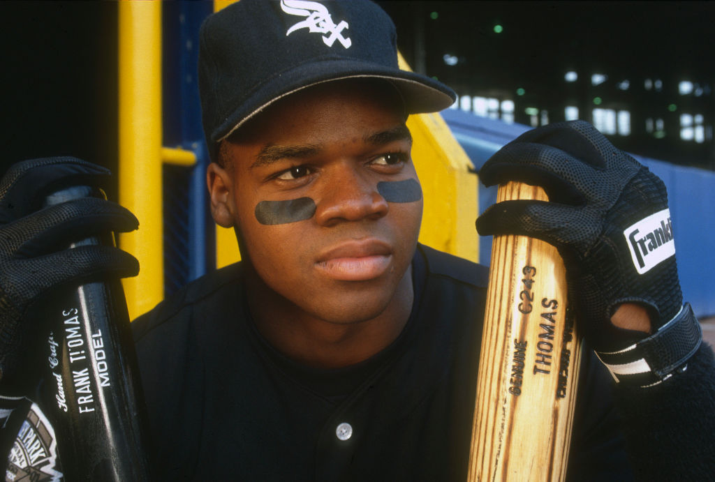 First baseman Frank Thomas of the Chicago White Sox in 1991