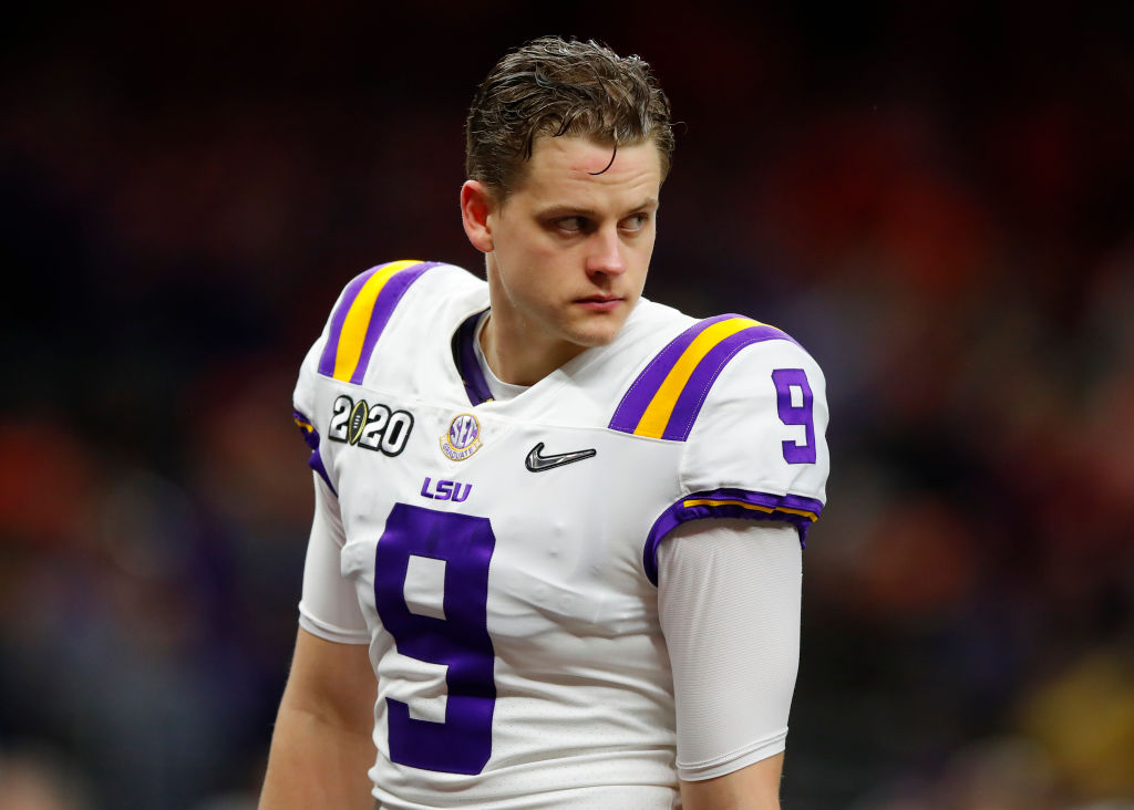 Former LSU quarterback Joe Burrow