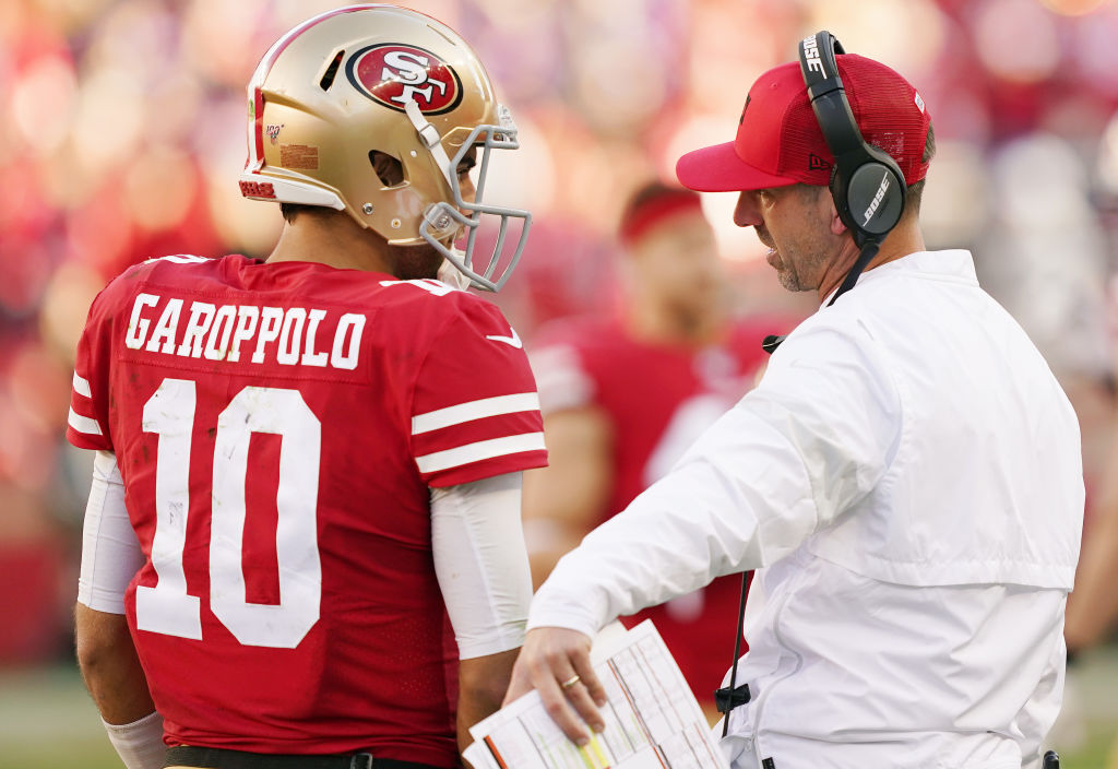 Kyle Shanahan isn't giving up on Jimmy Garoppolo just yet.