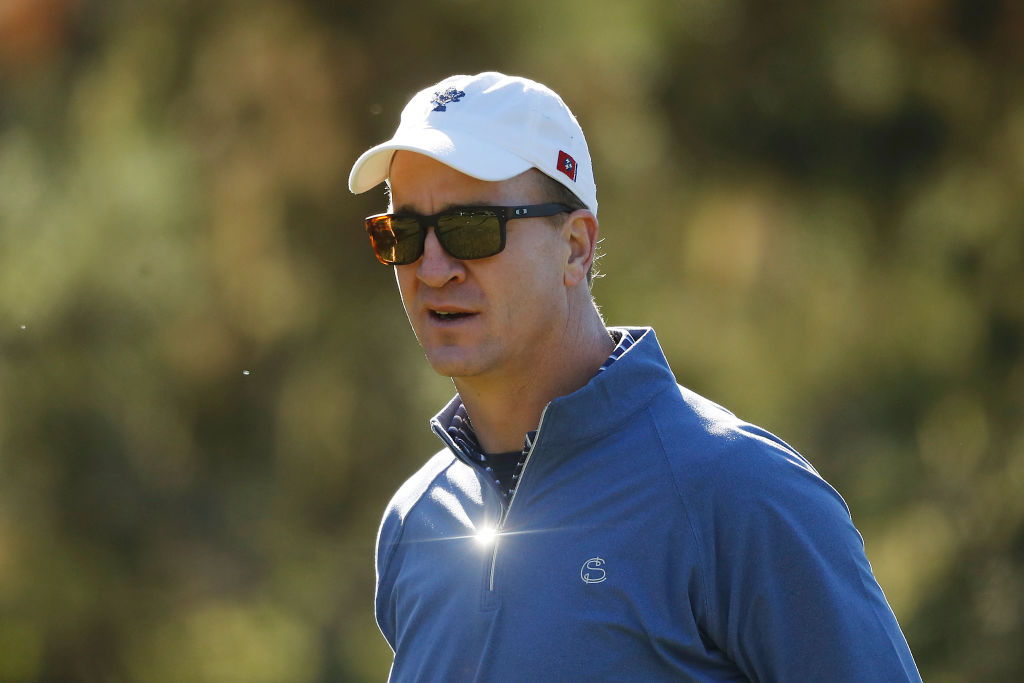 Peyton Manning on the golf course