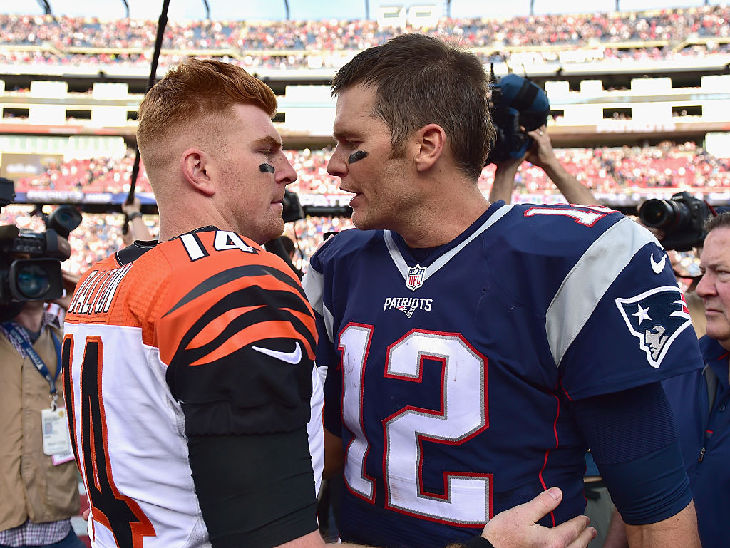 Andy Dalton and Tom Brady