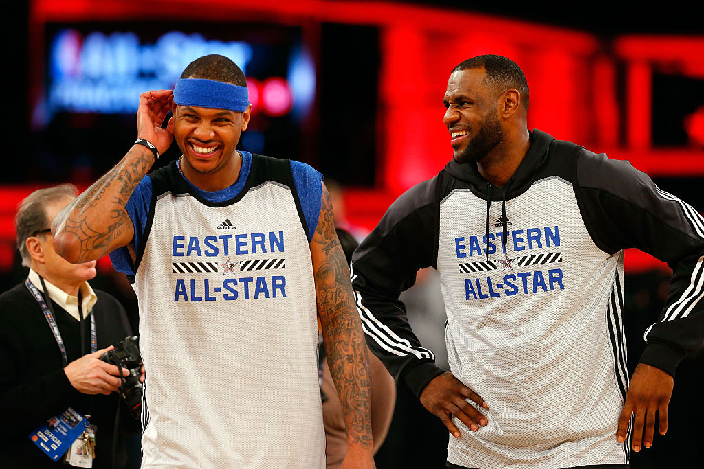 Carmelo Anthony and LeBron James