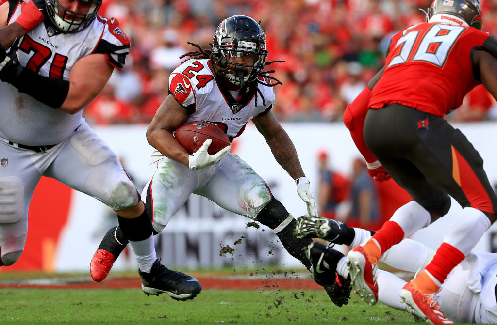 Former Atlanta Falcons running back Devonta Freeman has two seasons with over 1,000 rushing yards.