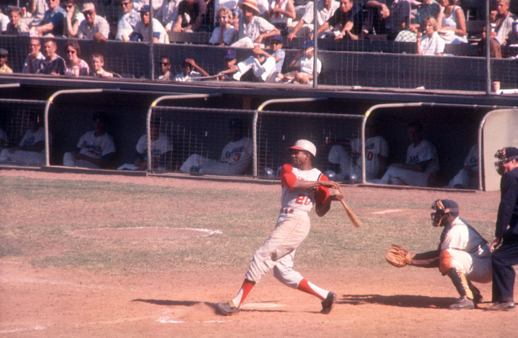 MLB Hall of Famer Frank Robinson ht Opening Day home runs for a record four teams.