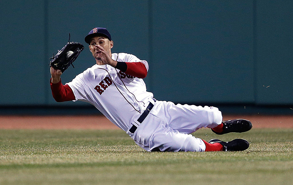 Veteran outfielder Grady Sizemore couldn't return to All-Star form when he played for the Boston Red Sox in 2014.