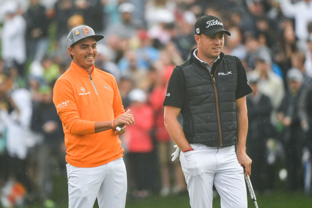 Justin Thomas and Rickie Fowler Squared Off Left-Handed and It Was Hilariously Amazing