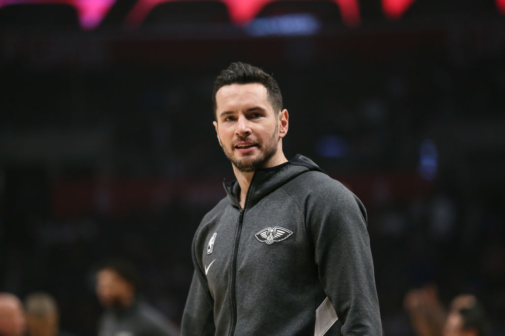 New Orleans Pelicans guard JJ Redick before a game in 2019