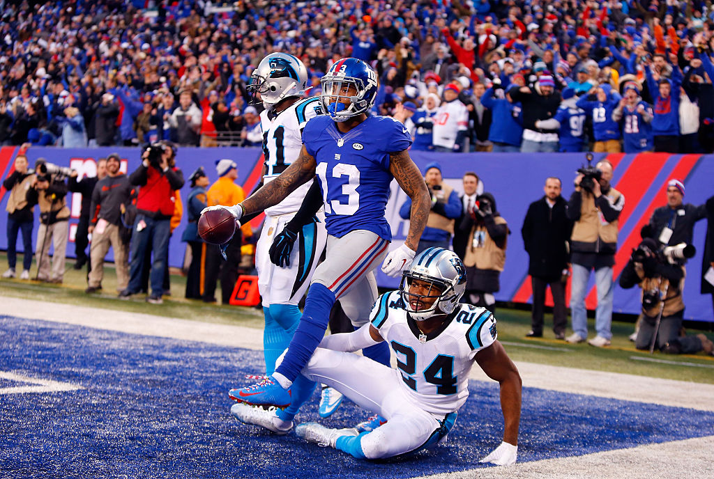 Aside from a spat with Carolina Panthers defensive back Josh Norman, Giants receiver Odell Beckham Jr. (13) had a terrific 2015 season. 