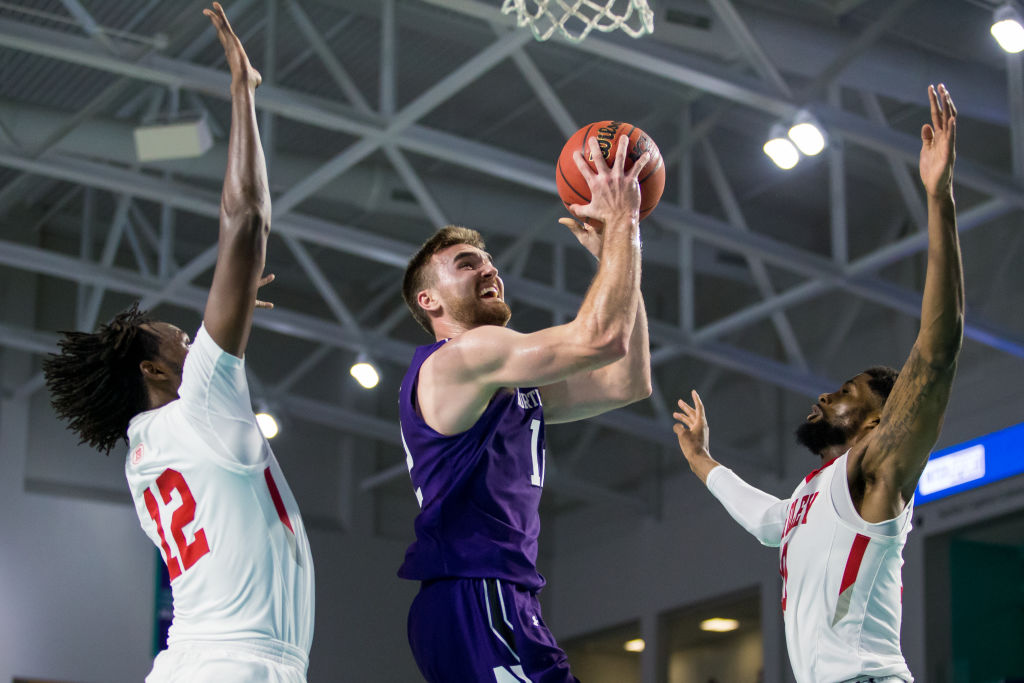 Former Northwestern lacrosse player Pat Spencer averaged 10.5 points for the men's basketball team this year.