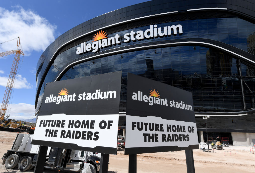 Even the coronavirus pandemic can't stop the Las Vegas Raiders' new stadium.