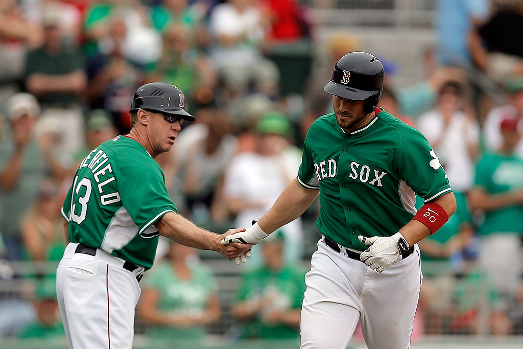 green boston red sox shirt