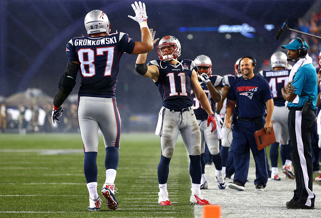 Rob Gronkowski and Julian Edelman were two reliable targets for Tom Brady.