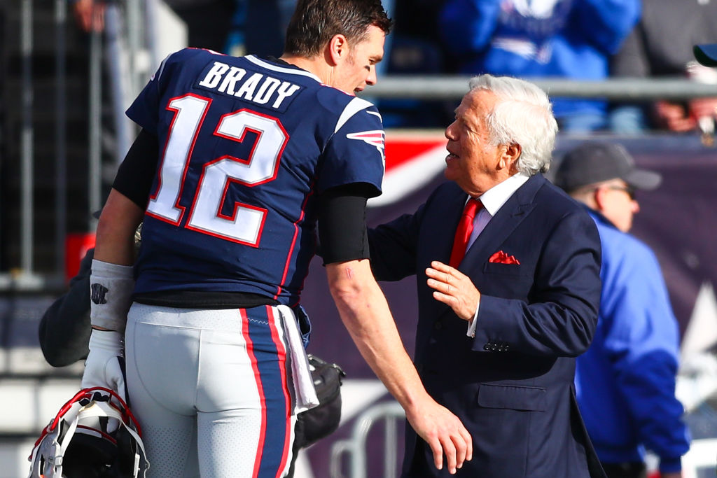 New England Patriots owner Robert Kraft has praised Tom Brady following the quarterback's departure for Tampa Bay.
