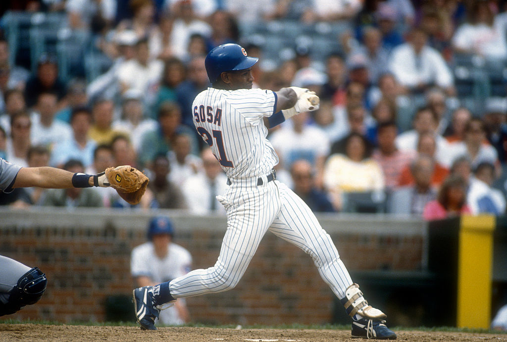 The Chicago Cubs acquired young outfielder Sammy Sosa from the crosstown White Sox on March 30, 1992. Sosa ended his Cubs career with the most home runs in franchise history.