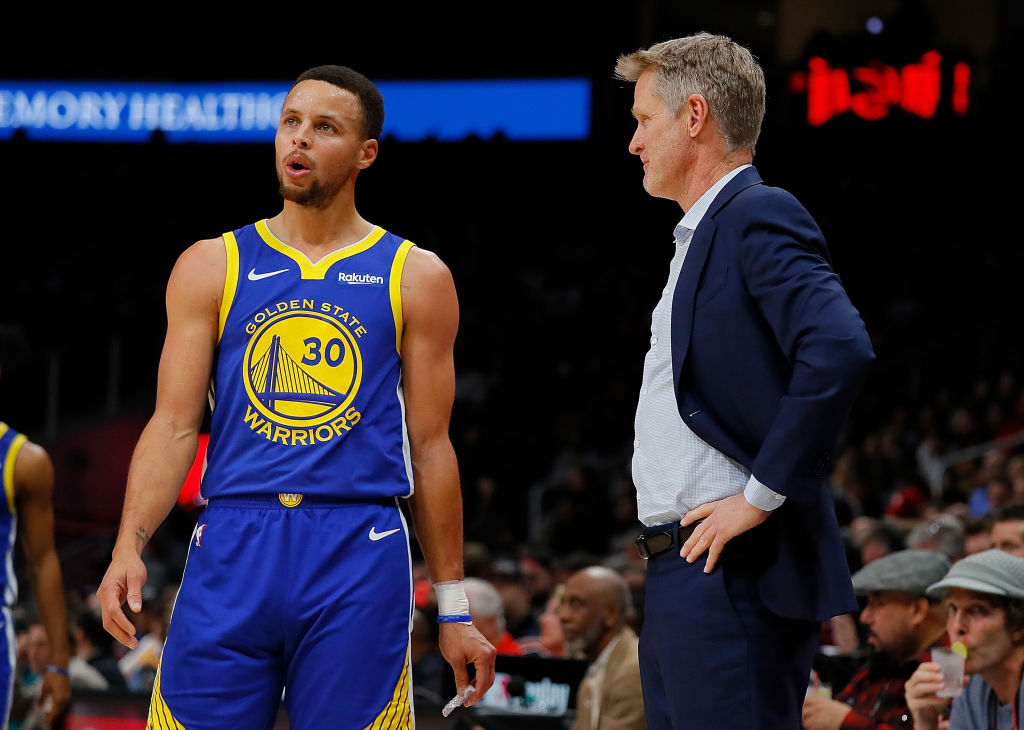 Steph Curry and Steve Kerr