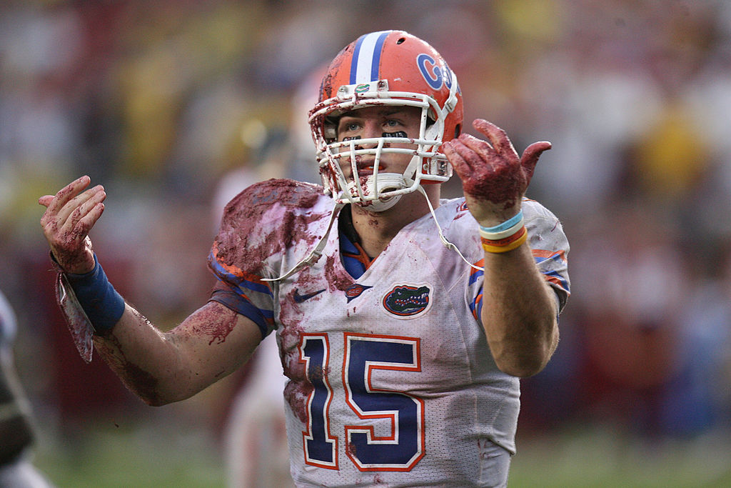 Tim Tebow established a reputation as one of the best quarterbacks in college football while at the University of Florida.