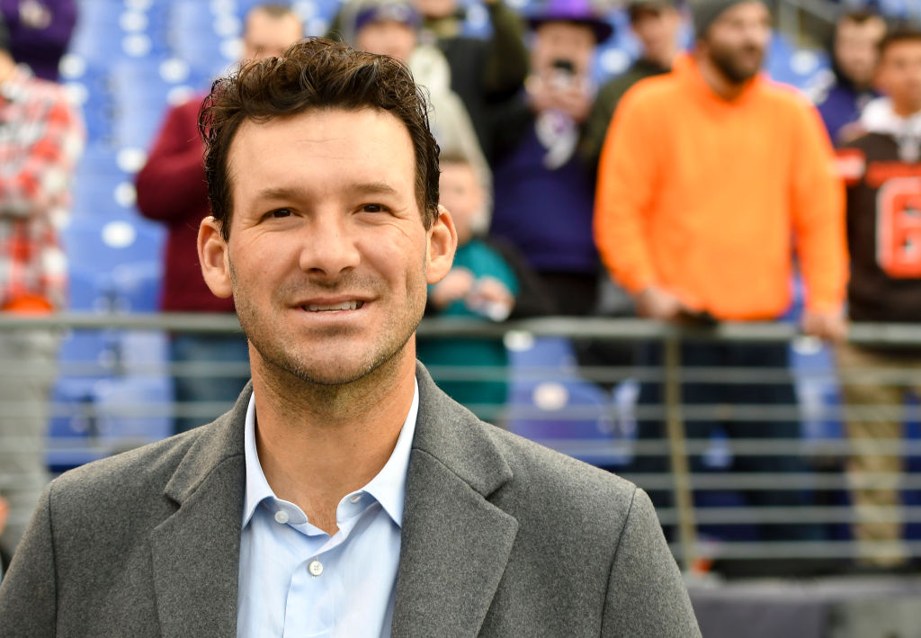 Tony Romo isn't talking about his contract negotiations with CBS.
