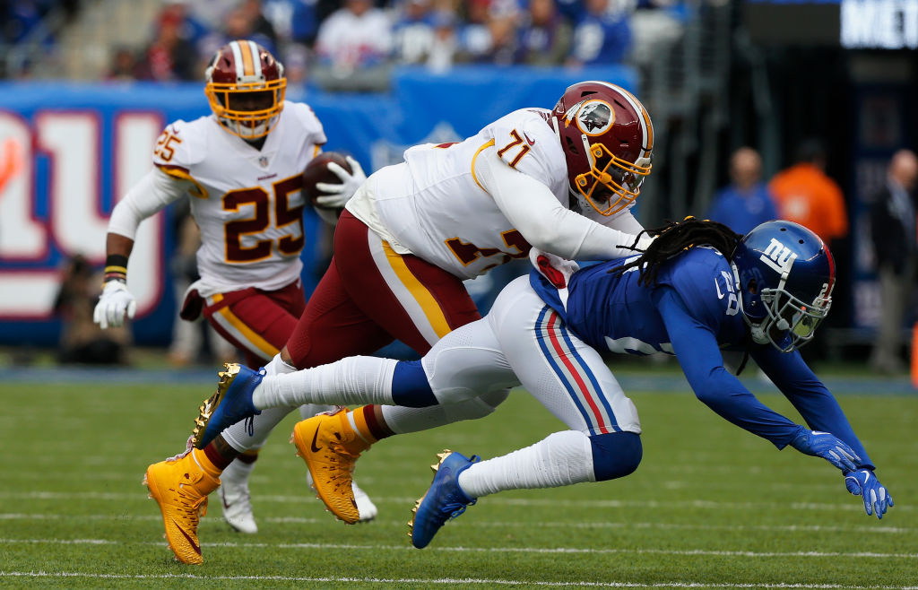 Trent Williams appears to have played his final down with the Redskins.