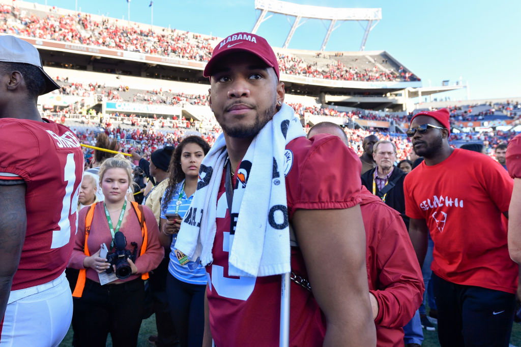 Alabama Crimson Tide quarterback Tua Tagovailoa in 2020