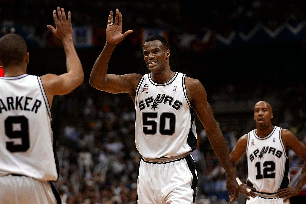 David Robinson won two NBA titles with the San Antonio Spurs before getting inducted into the NBA Hall of Fame.
