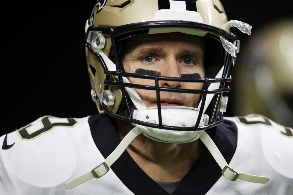Drew Brees of the New Orleans Saints in 2020