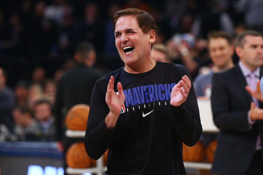 Mark Cuban once got into a shoving match with an NBA referee. Well, that's what the fans thought until they realized it was April Fools' Day.