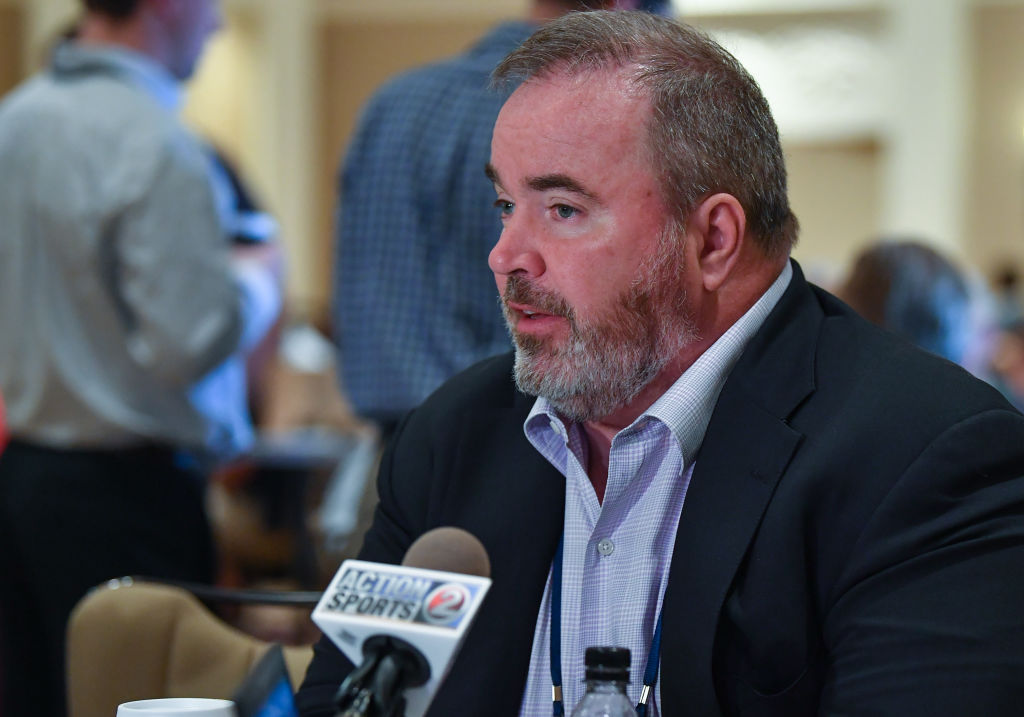 Packers head coach Mike McCarthy answers questions in 2018