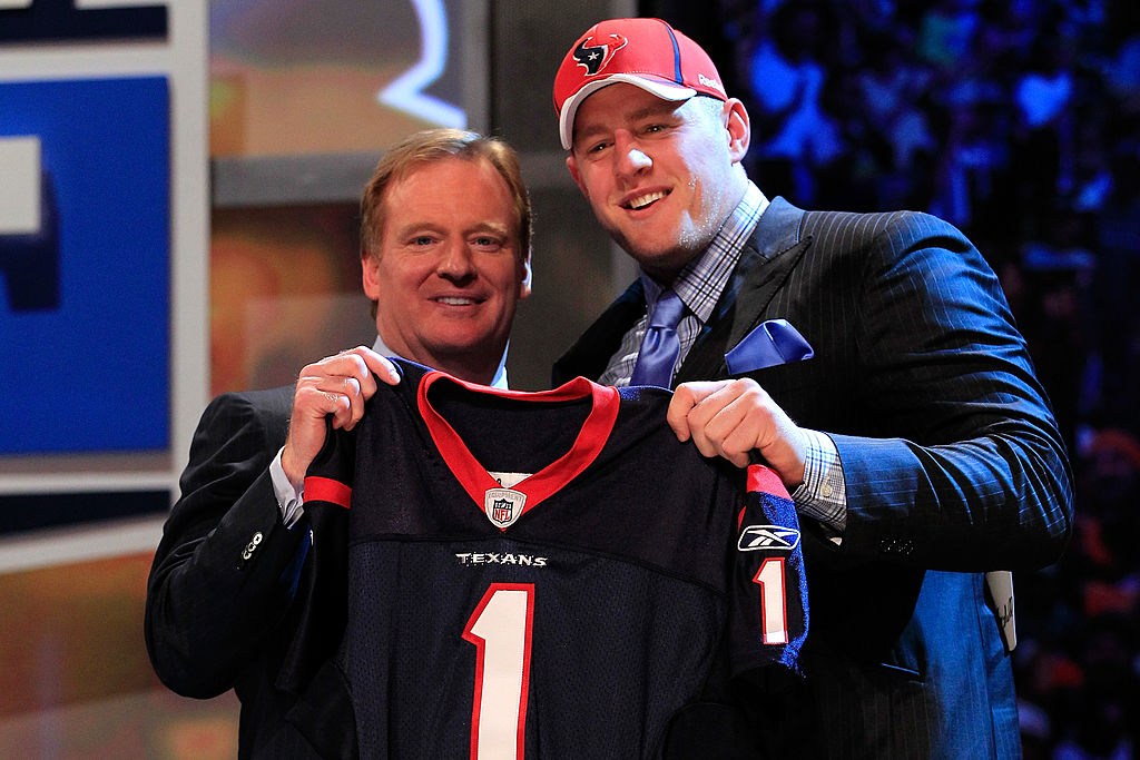 The Houston Texans drafted J.J. Watt with the No. 11 overall pick in 2011. Watt used the boos he received on draft night to become an NFL great.