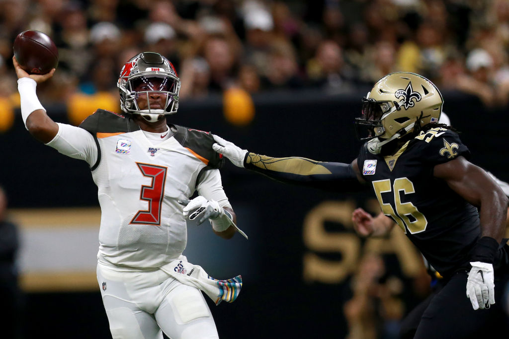 Jameis Winston has completed more passes to Saints players than current New Orleans backup QB Taysom Hill.