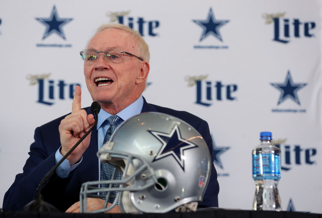 Cowboys owner Jerry Jones made sure to avoid repeating his massive NFL draft mistake of passing over Randy Moss.