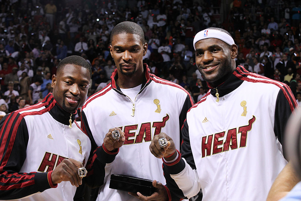 LeBron James and the Miami Heat celebrated their 2011 NBA championship in tremendous style.