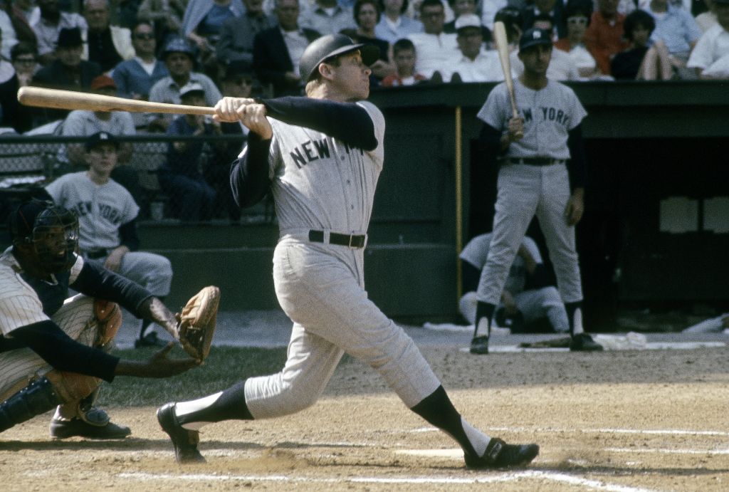 New York Yankees legend Mickey Mantle battled alcoholism later in life.