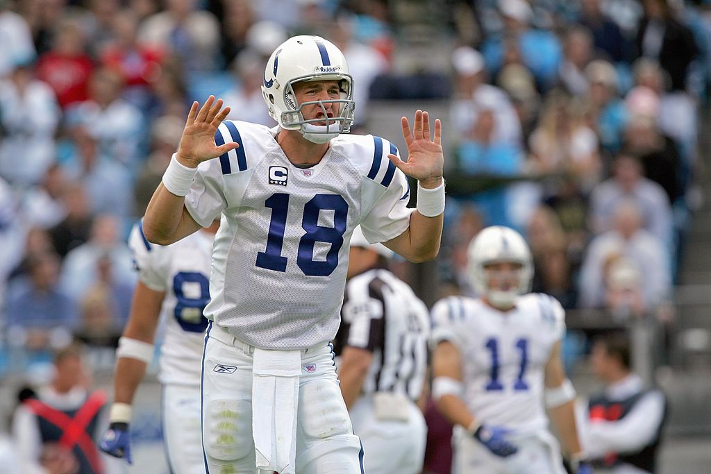 Peyton Manning was the man for the Indianapolis Colts. He had so much say in the offense that he even benched a wide receiver once.