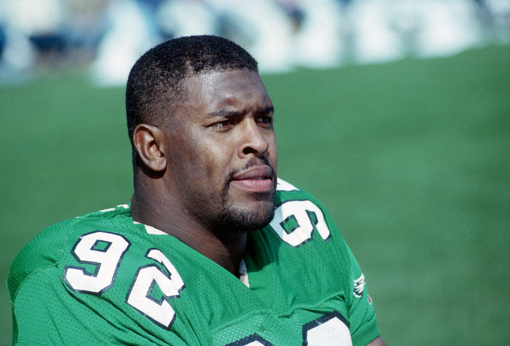 Reggie White on the sideline during an Eagles game