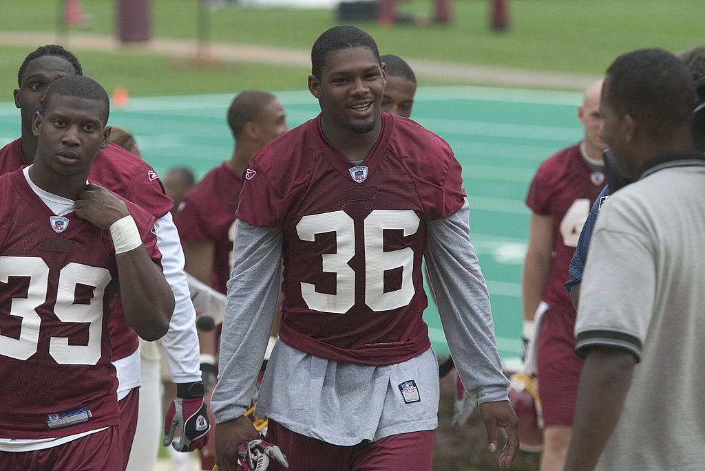 Sean Taylor of the Washington Redskins during mini camp in 2004