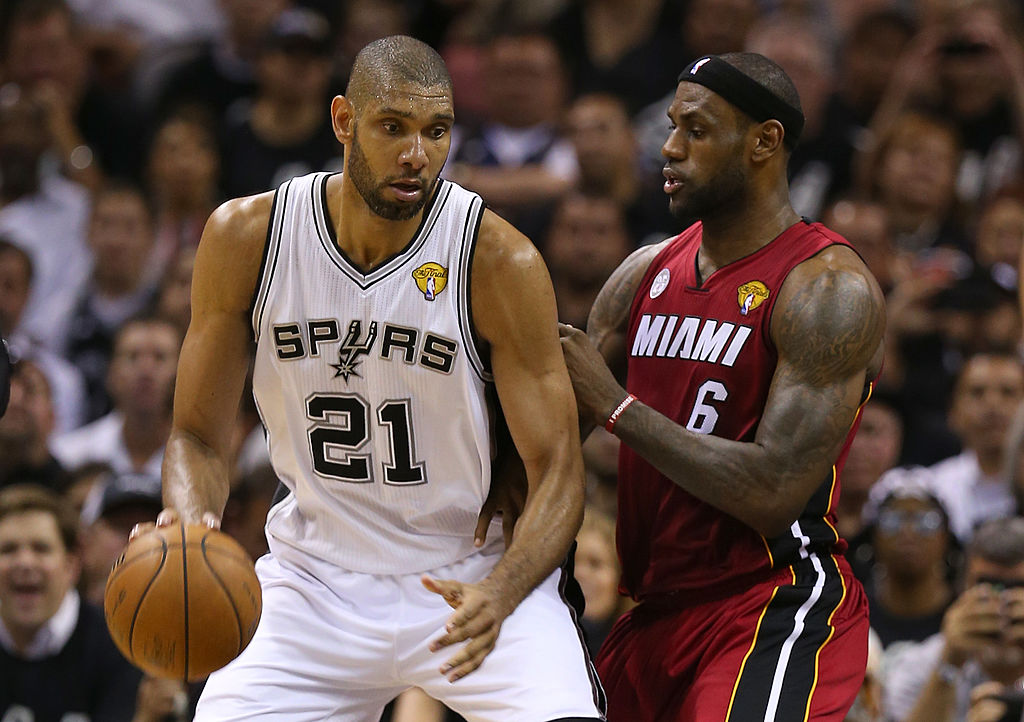 Tim Duncan of the San Antonio Spurs