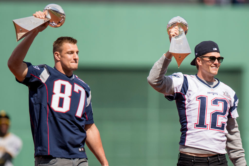 tom brady rob gronkowski