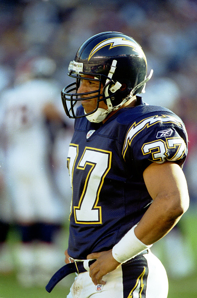 Rodney Harrison with the Chargers