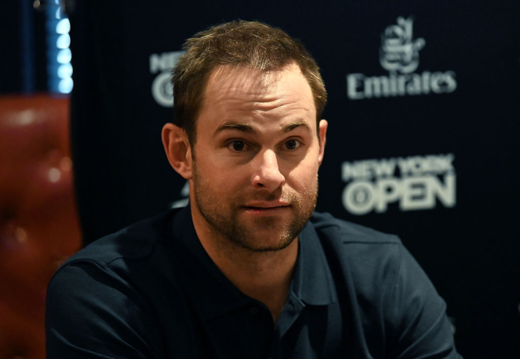 Former world No. 1-ranked tennis player Andy Roddick attends a media luncheon in 2019