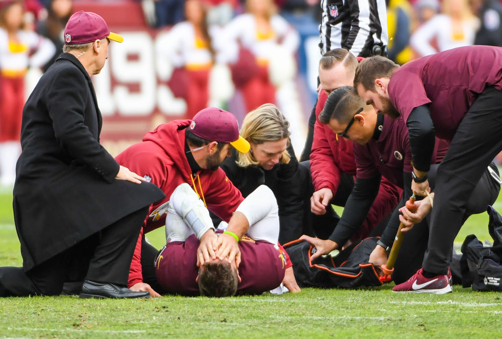 Alex Smith and Joe Theismann each broke their leg while playing for the Redskins, but the similarities between both injuries go much deeper.