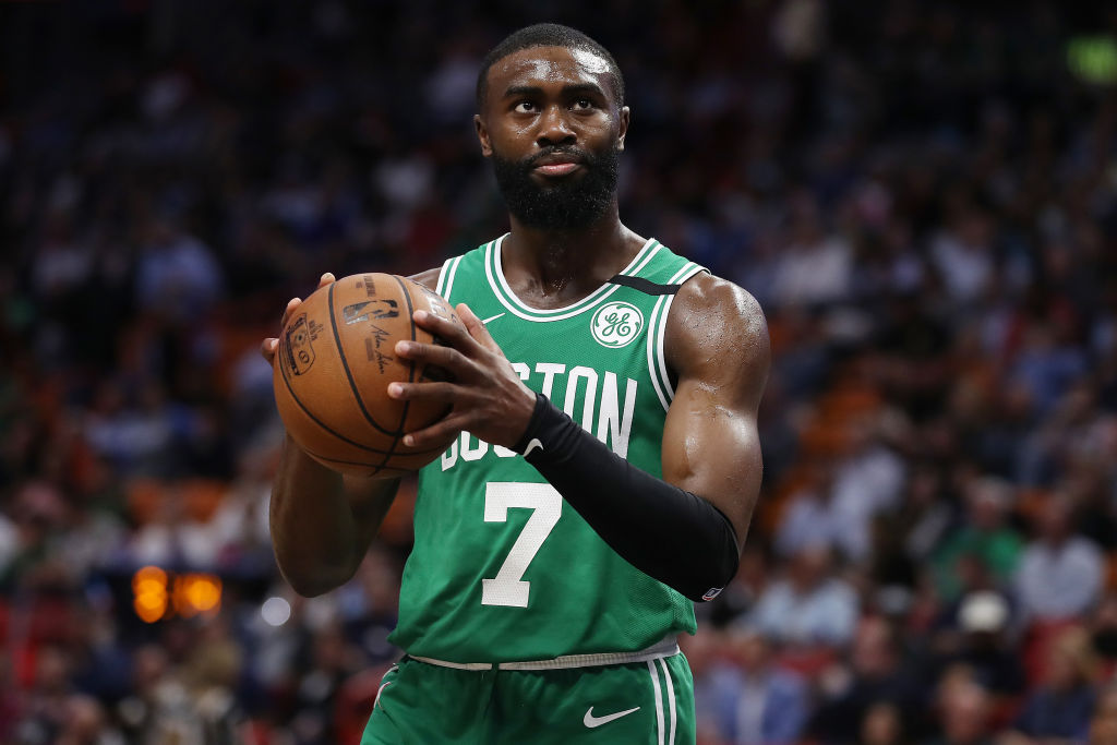 Boston Celtics guard Jaylen Brown dove 15 hours to protest in his home state of Georgia.